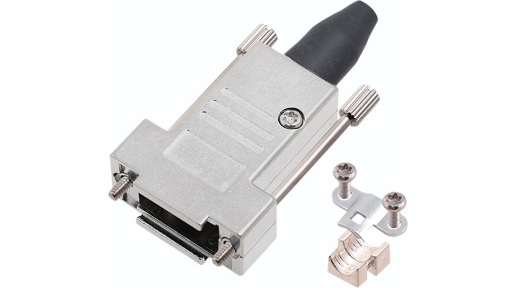 Encitech Connectors 6560 Series Zinc Top Entry D-Sub Backshell, 9 Way