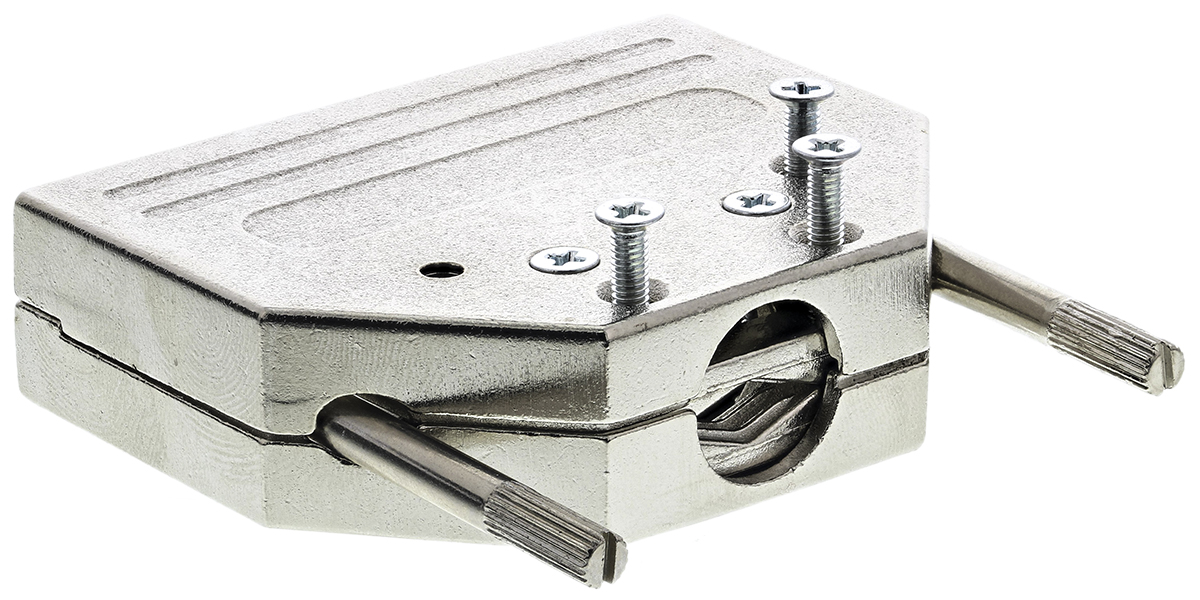 MH Connectors MHDTZI Series Zinc Straight D-Sub Backshell, 25 Way Strain Relief