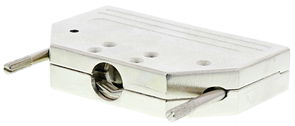 6560-0305-04 MH Connectors MHDTZI Series Zinc Straight D-Sub Backshell, 37 Way Strain Relief