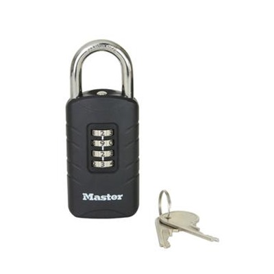 Master Lock Padlock Zinc Padlock Weatherproof Keyed Alike, 8 mm Shackle, 48 mm Body