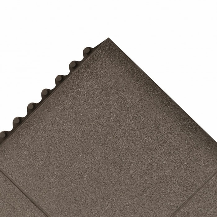 Notrax Black Anti-Slip Flooring Nitrile Rubber (NBR) Anti-Fatigue & Safety Matting Anti-Slip Finish 91 cm x 91cm x 19 mm