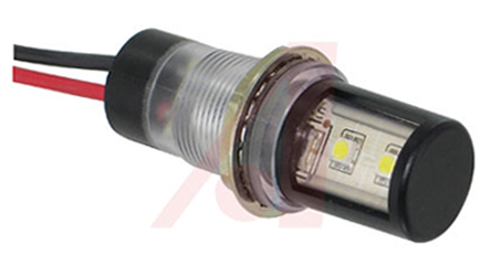 Dialight 657 Series White Panel Mount Indicator, 12V dc, 32 V dc, Lead Wire Termination, IP67