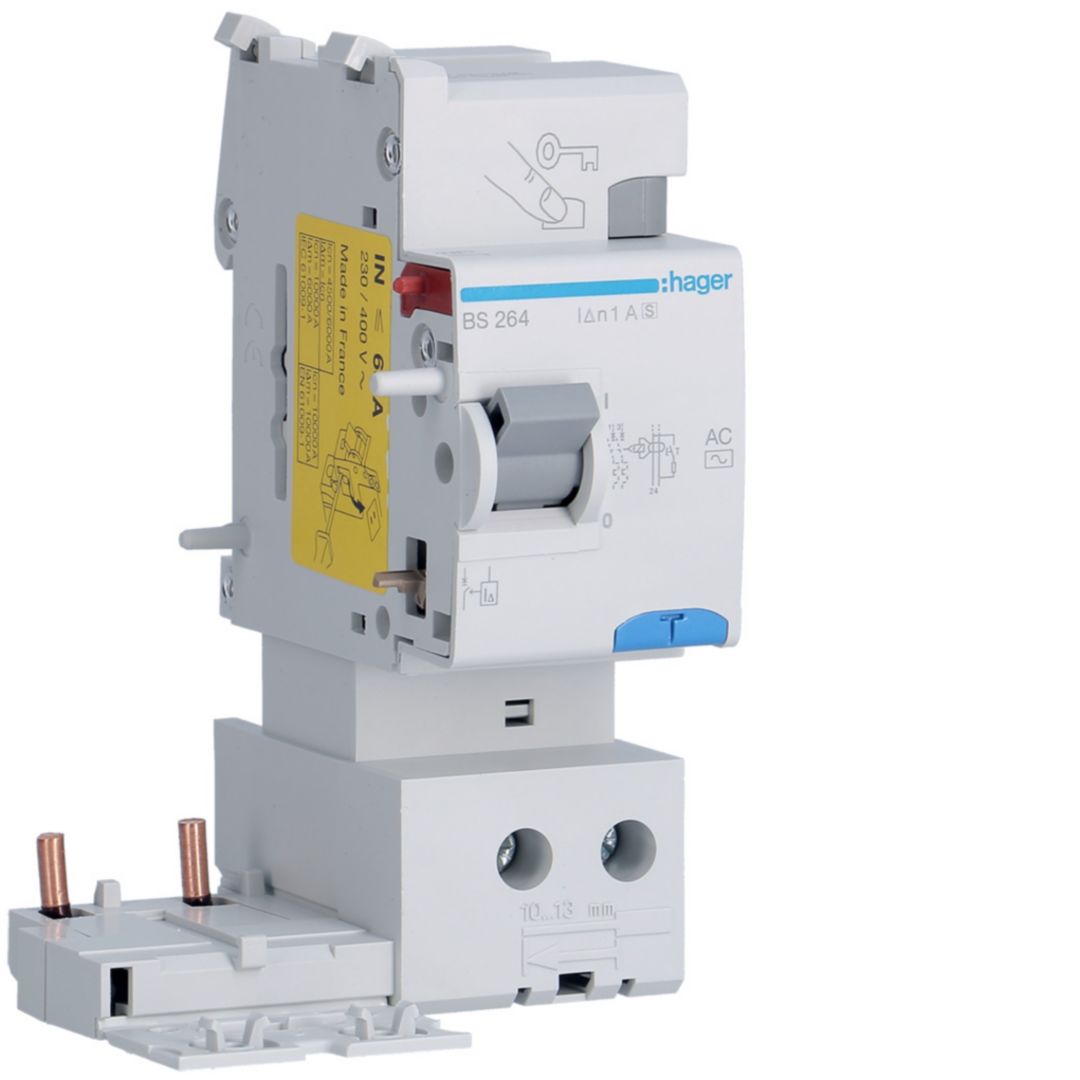Hager BS RCCB, 63A, 2P Pole, Type AC