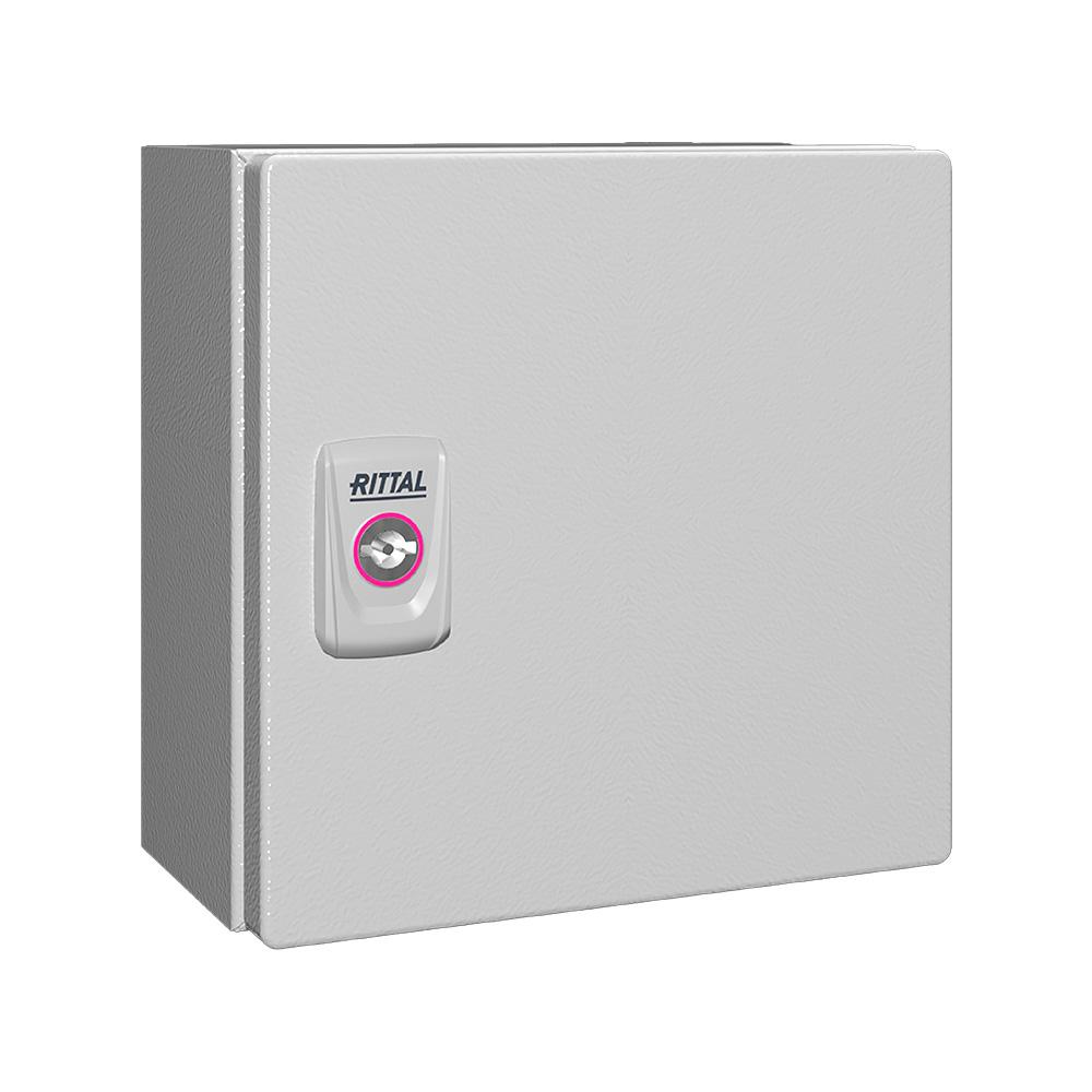 1549000 Rittal Sheet Steel Metal Enclosure, 120mm x 200 mm x 200 mm