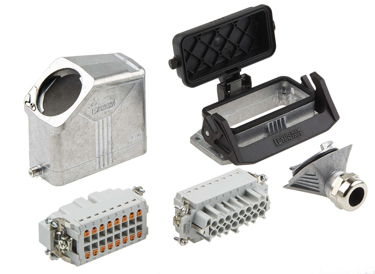 Phoenix Contact Connector Set, 16 Way, 16A, Female, Male, HC, 500 V
