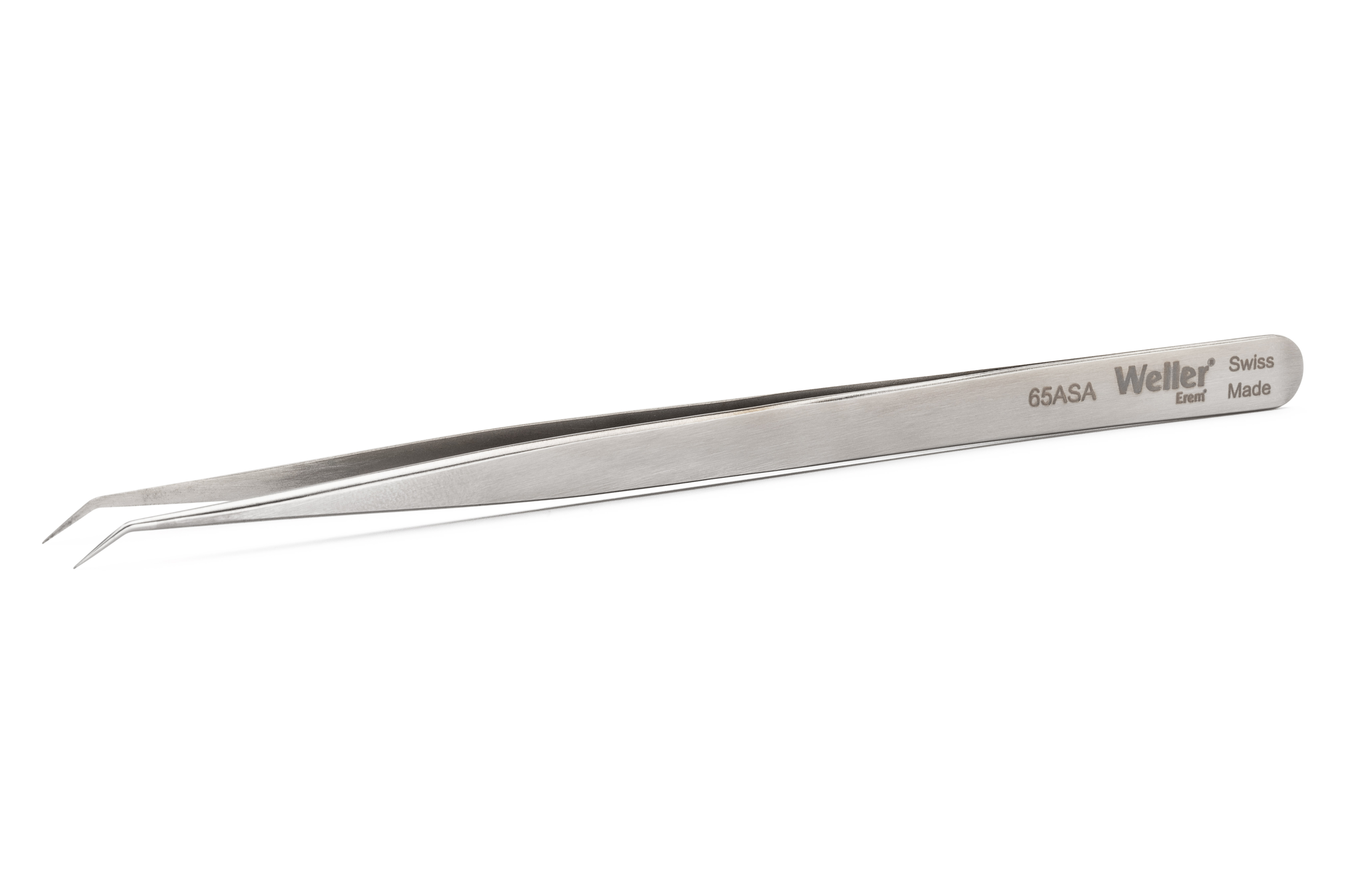 Erem 140mm Stainless Steel Curved, Pointed ESD Safe Tweezer
