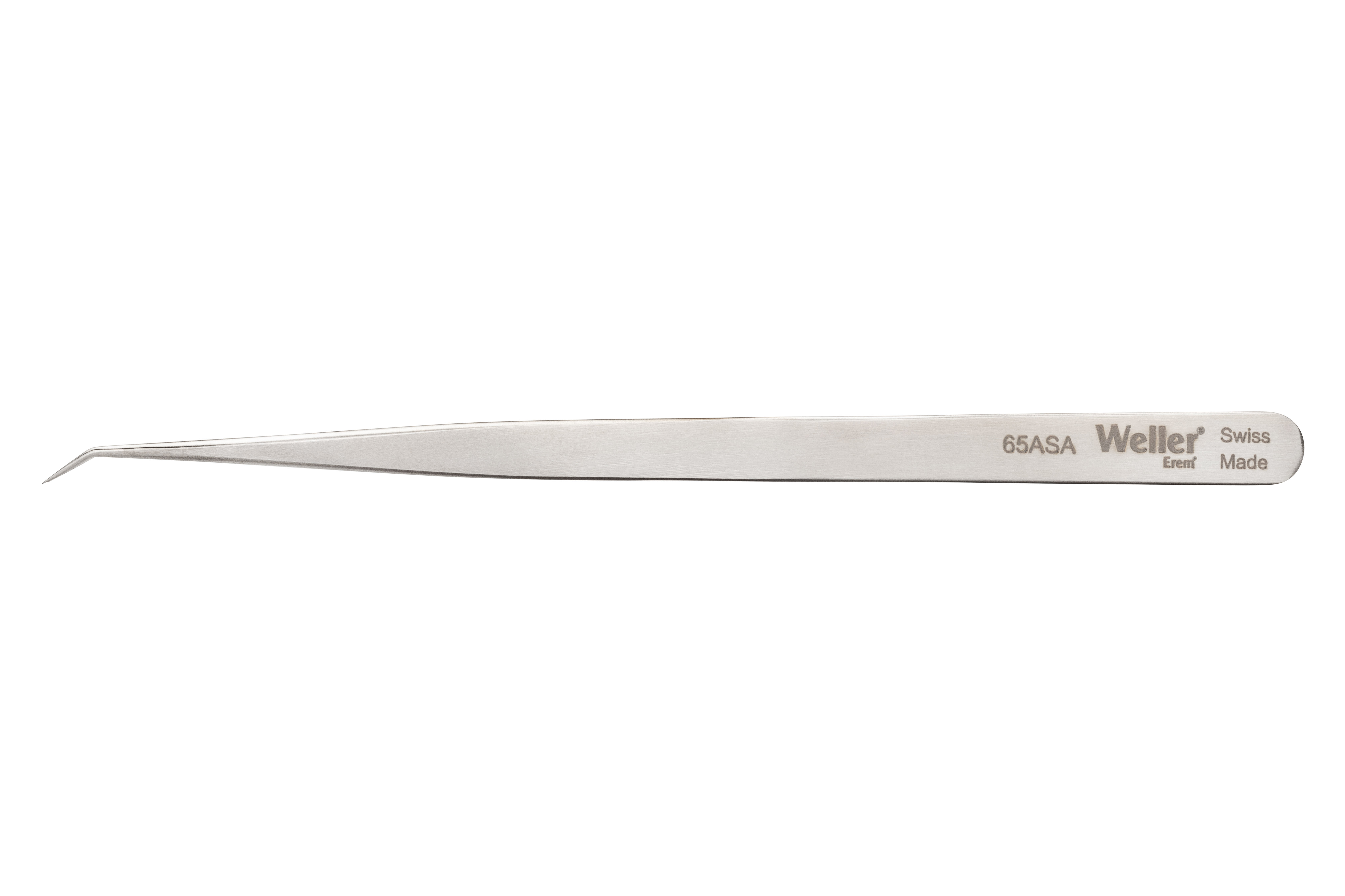 65asa Erem 140mm Stainless Steel Curved, Pointed ESD Safe Tweezer