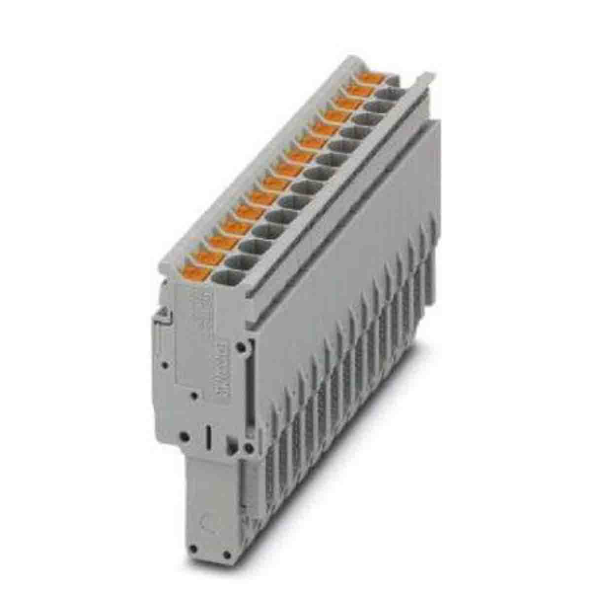 Phoenix Contact, Combi Pluggable Solutions, Pluggable Terminal Block, Plug, DIN Rail, Push In Termination, 3211294