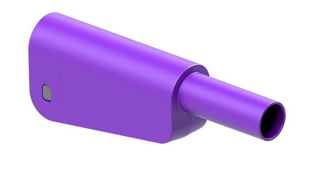 Staubli Violet Male Banana Plug, 4 mm Connector, Solder Termination, 1000V, 600 V, 32A, Nickel Plating