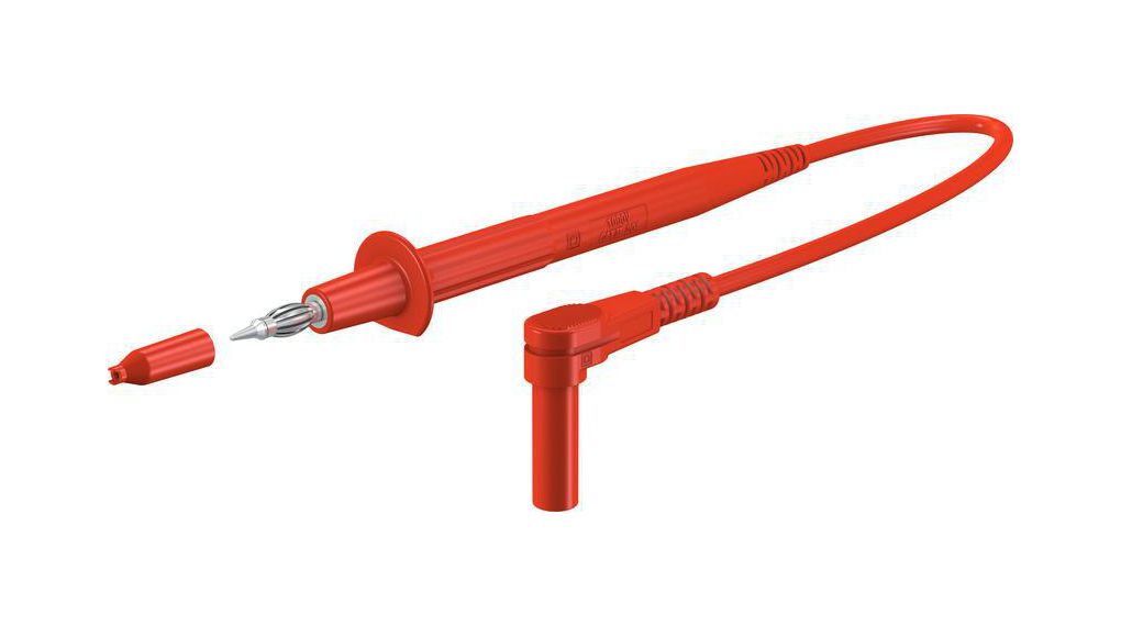 Staubli Test Lead 20A, 1kV, Red, 100 cm Lead Length