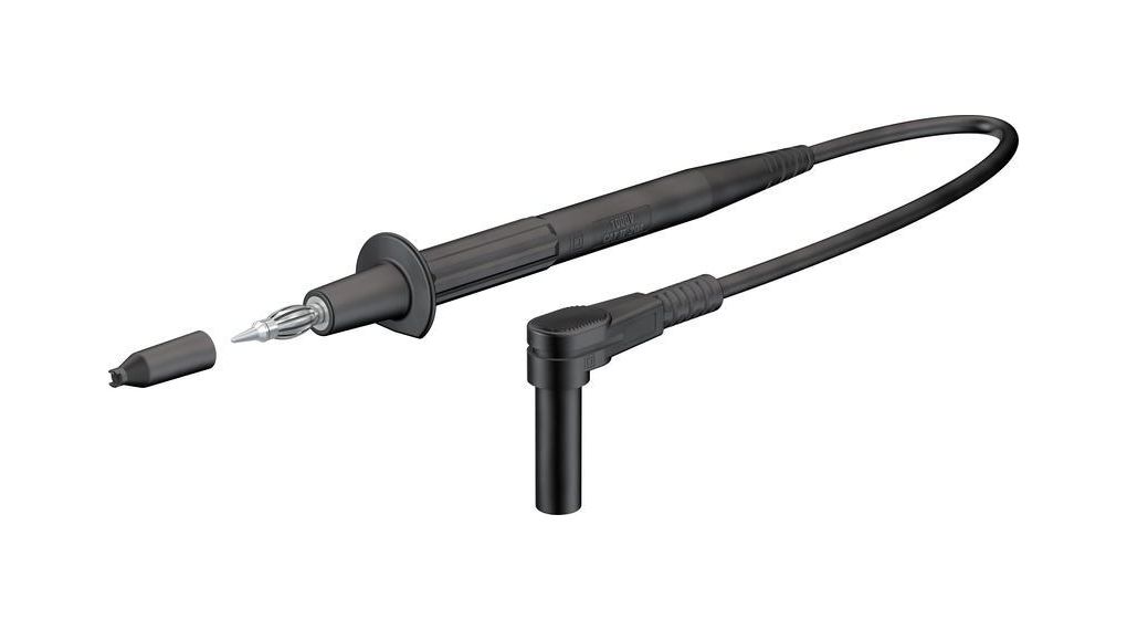 Staubli Test Lead 20A, 1kV, Black, 150 cm Lead Length
