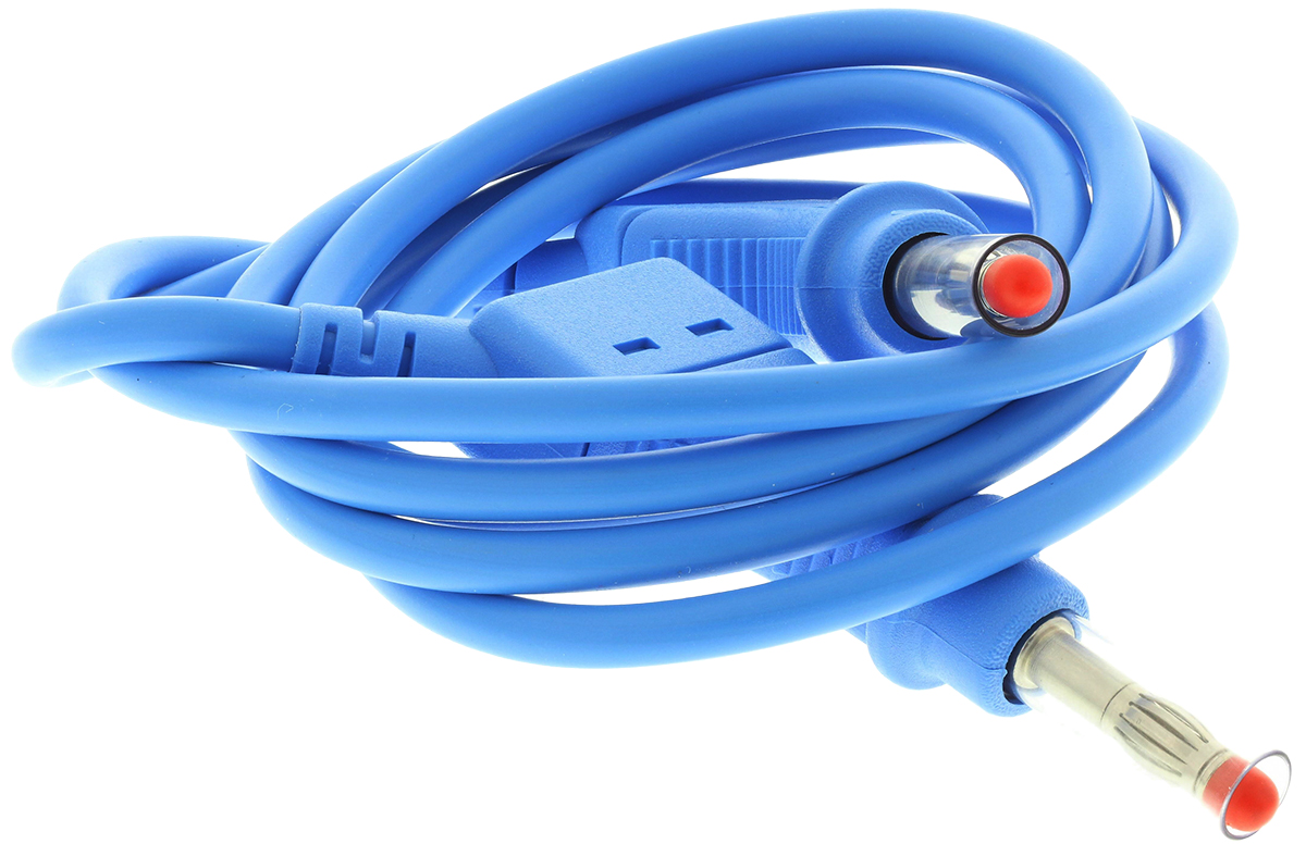 Staubli Connector Test Lead 32A, 600V, Blue, 1 m Lead Length