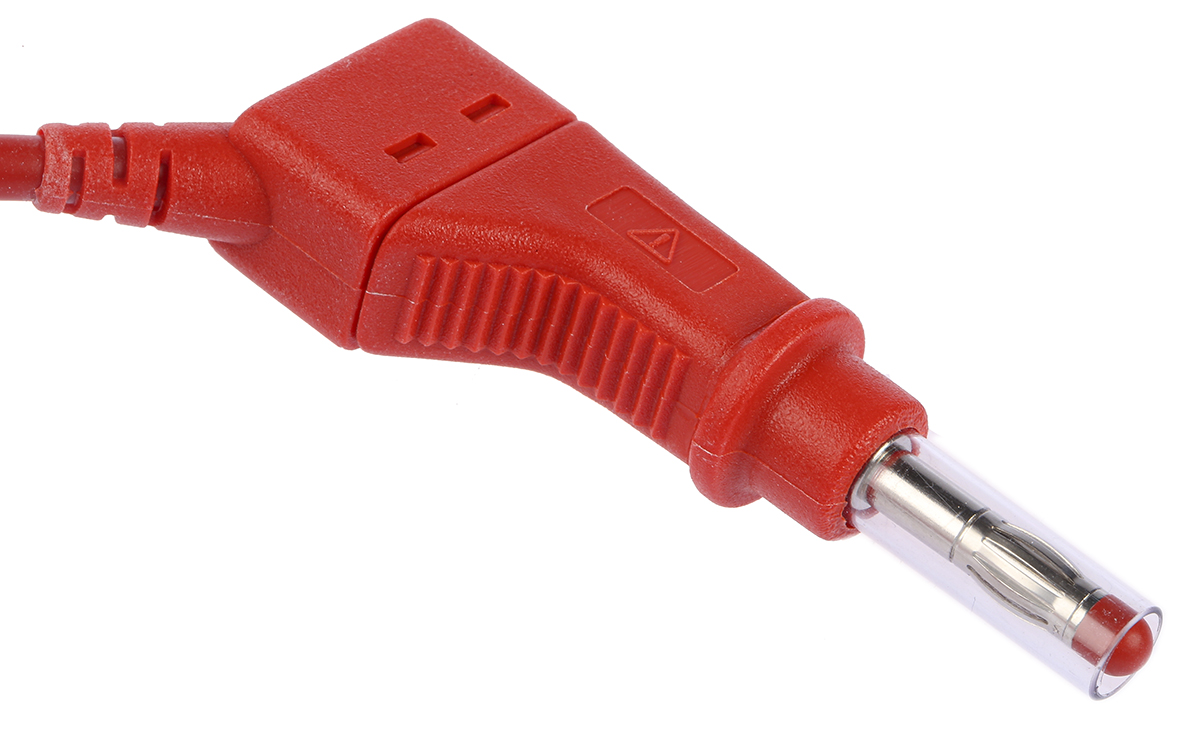 669408-100-22 Staubli Connector Test Lead 32A, 600V, Red, 1 m Lead Length