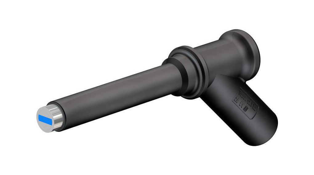 Staubli Black Test Connector Adapter With Copper Zinc Alloy contacts and Nickel Plated