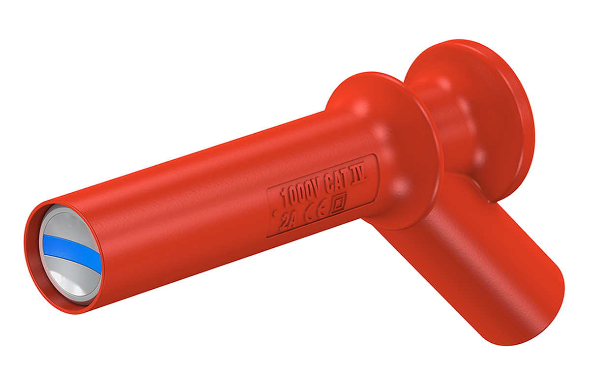 Staubli Red Test Connector Adapter With Steel contacts and Nickel Plated
