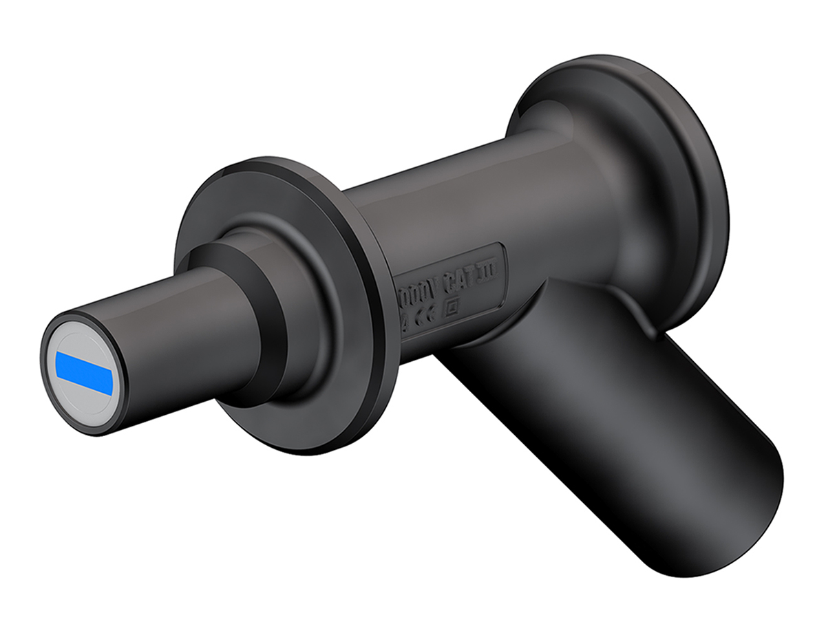 Staubli Black Test Connector Adapter and Nickel Plated