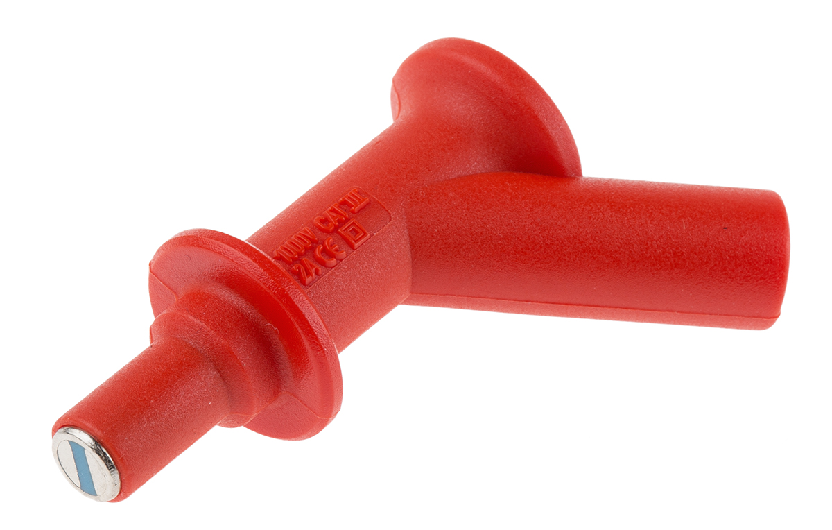 Staubli Red Test Connector Adapter With Steel contacts and Nickel Plated