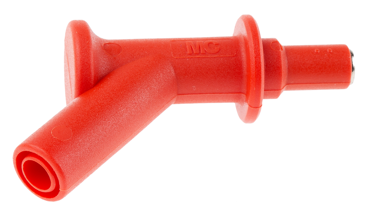669516-22 Staubli Red Test Connector Adapter With Steel contacts and Nickel Plated