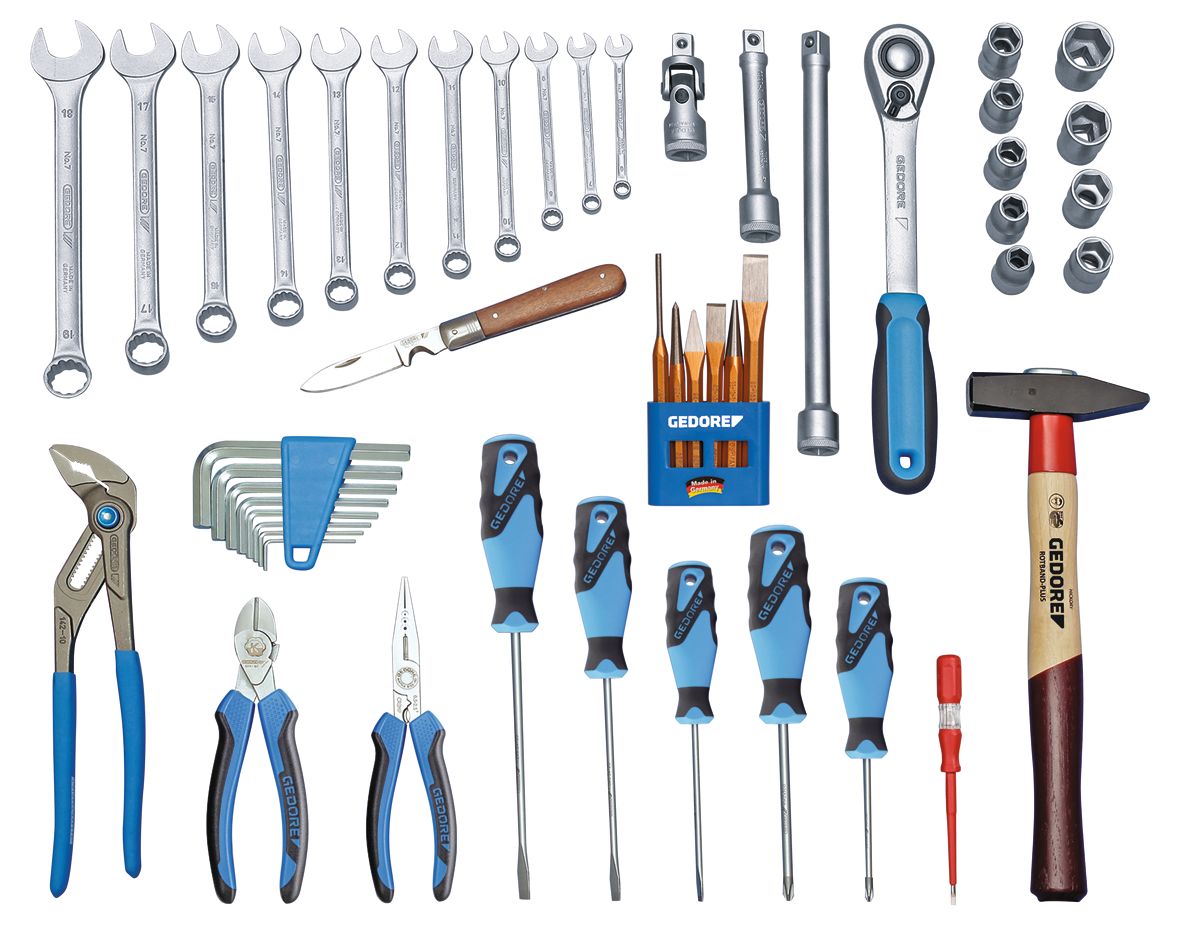 6600780 Gedore 49 Piece Maintenance Kit Tool Kit with Case