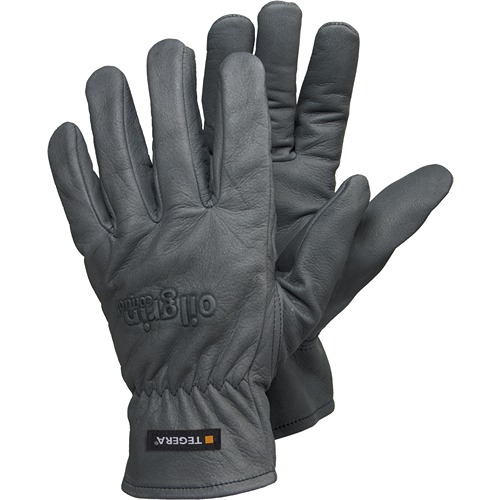 Tegera TEGERA Grey Leather Work Gloves, Size 12