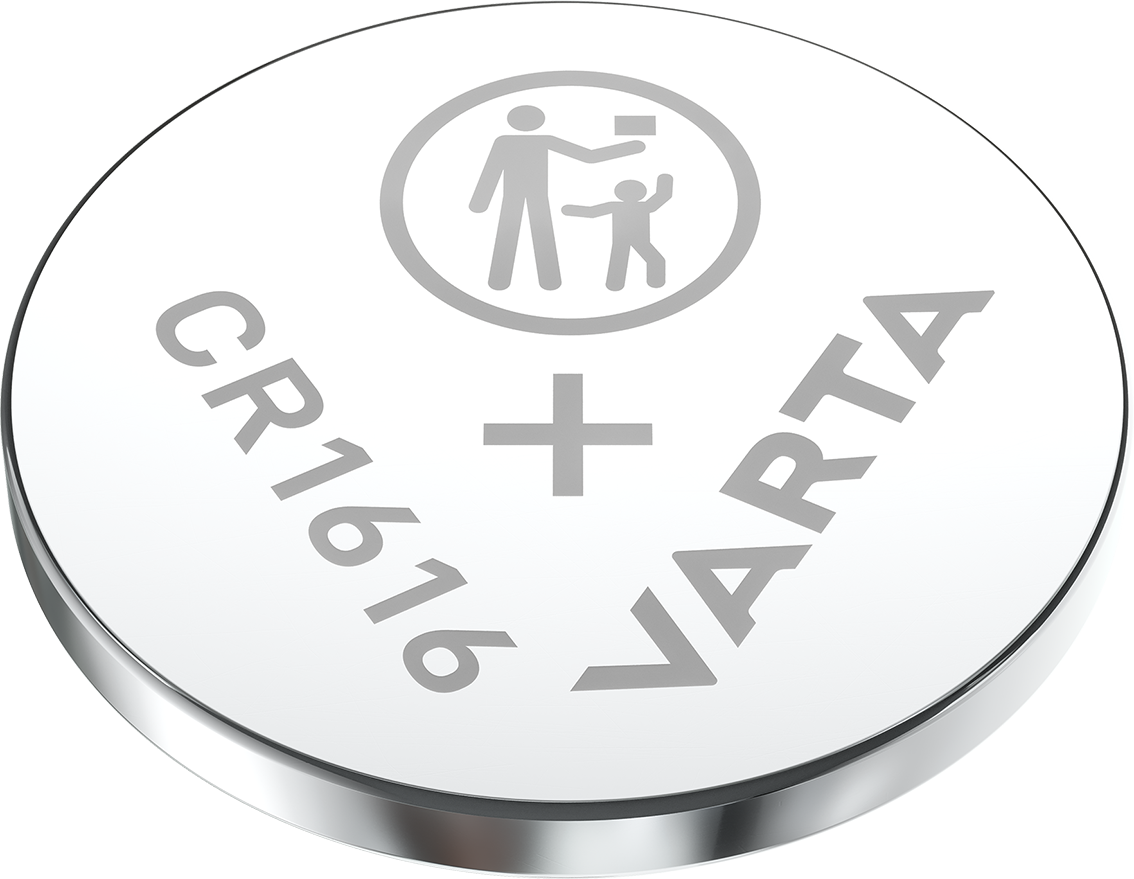 6616101402 Varta CR1616 Coin Battery, 3 V, 16 mm Diameter, 2 Pack