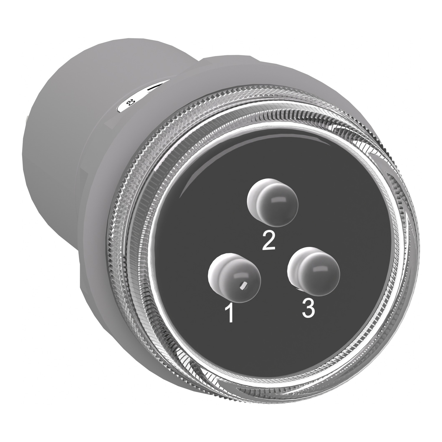 Schneider Electric Harmony XB5 White LED Pilot Light, 30mm Cutout, IP67, Round, 400 V