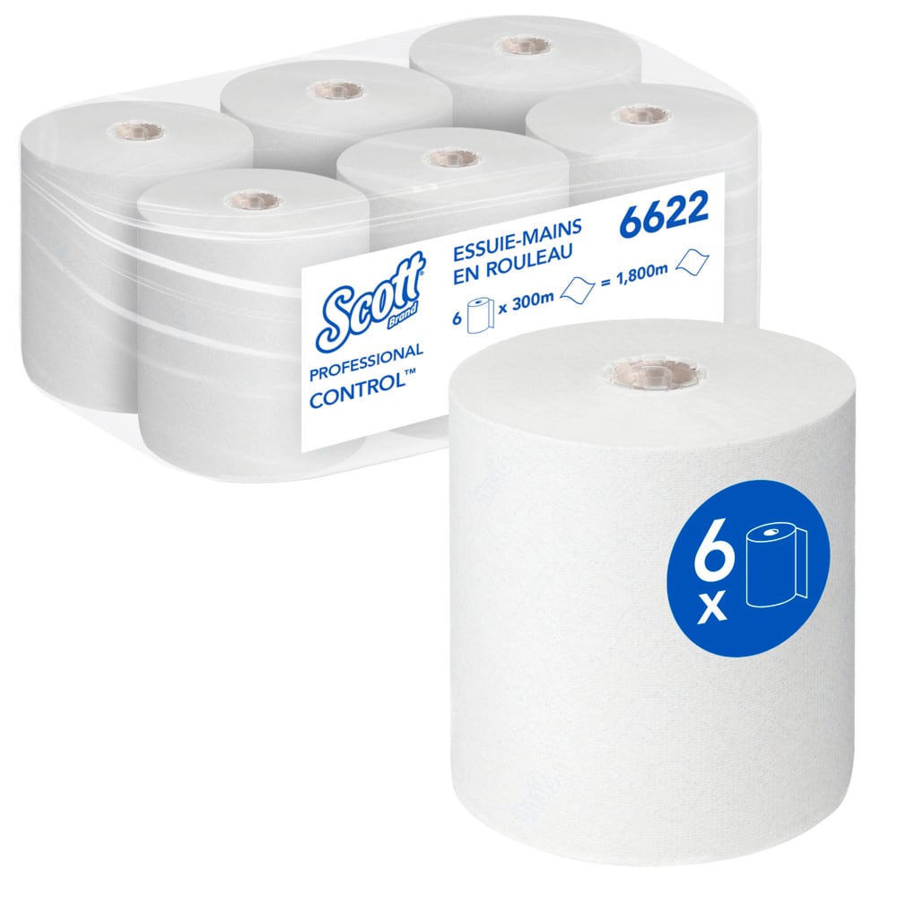 SCOTT Scott Roll Paper Towel, 3000000 x 200 mm, 1 Ply, 1800 Sheets