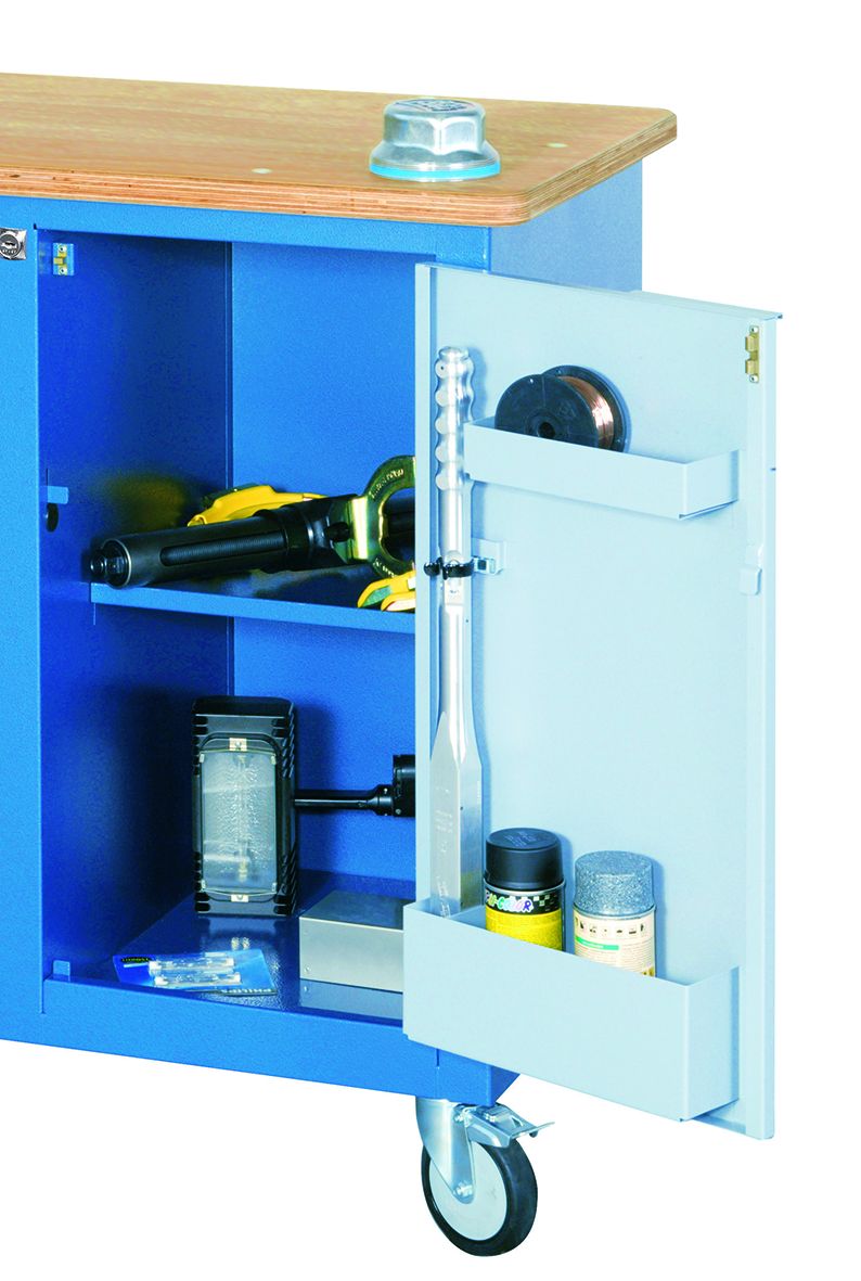 6622830 Gedore 1504 Portable Steel Workbench, 1000kg Max Load, 985 mm x 1100mm x 550 mm