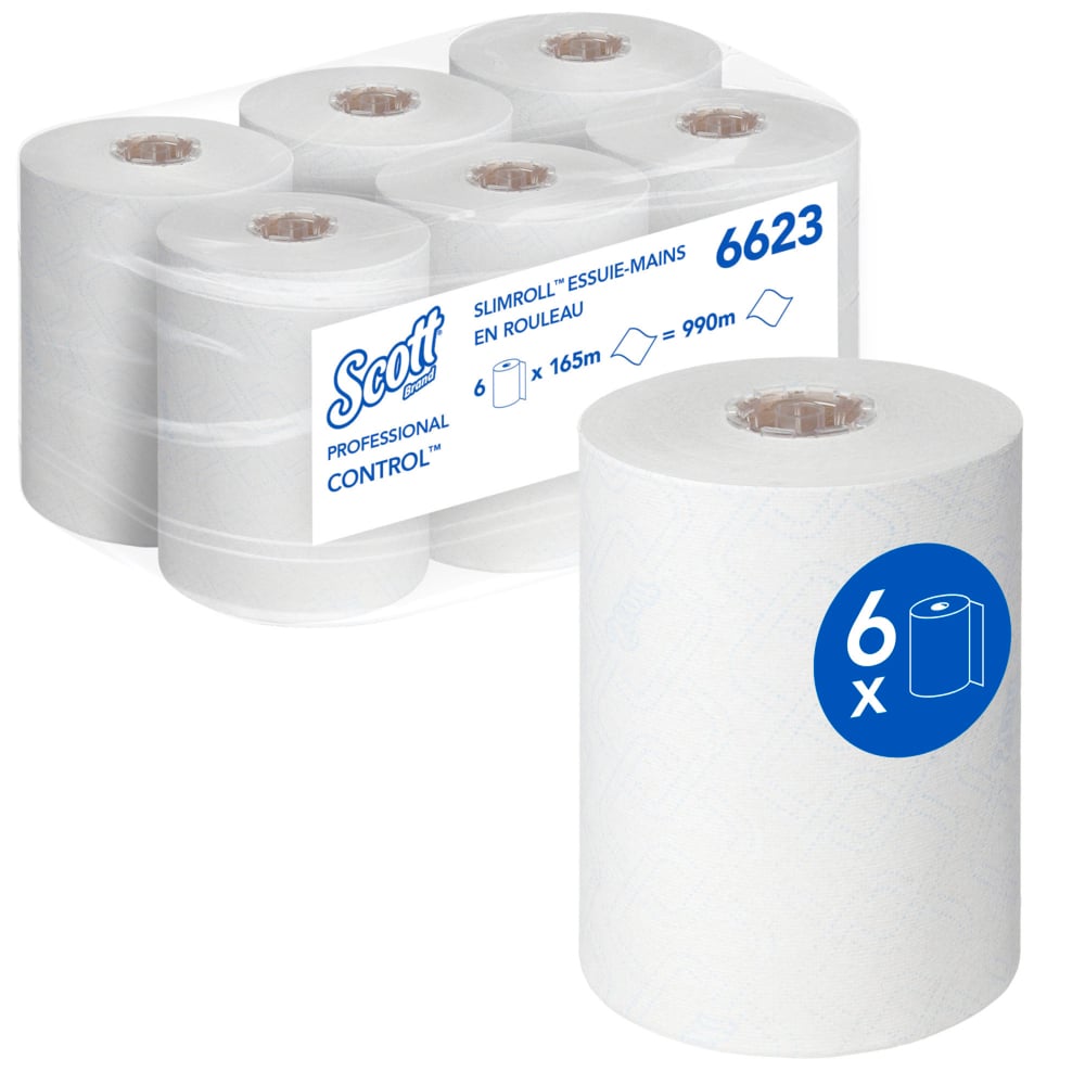 SCOTT Scott Roll Paper Towel, 198 x 1650000 mm, 1 Ply, 990 Sheets