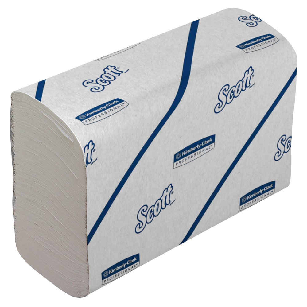 KLEENEX Scott Folded Paper Towel, 186 x 216 mm, 2 Ply, 2640 Sheets