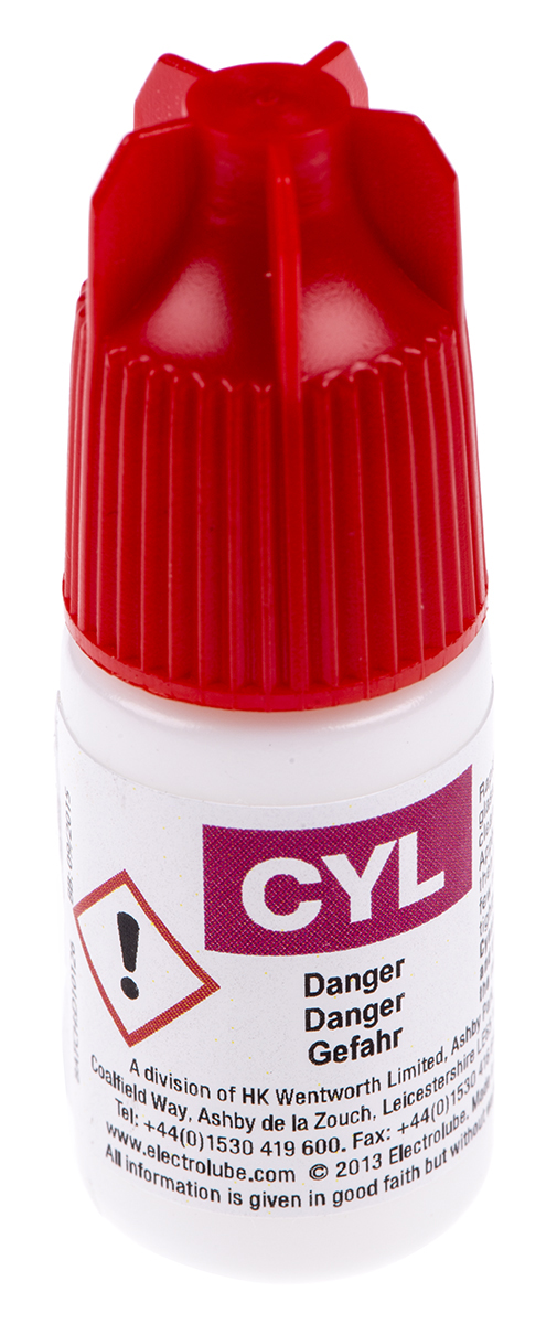 Electrolube Cyanolube Cyanoacrylate 6 x 5 ml, Transparent