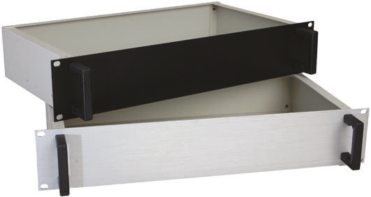 RS PRO, 2 U 19 in Rack Mount Case RA Ventilated 350 mm, 483 mm 88 mm