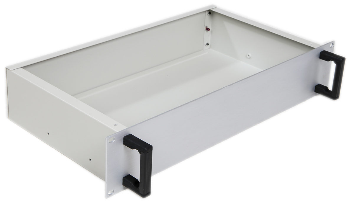 RS PRO, 2 U 19 in Rack Mount Case RA Ventilated 250 mm, 483 mm 88 mm