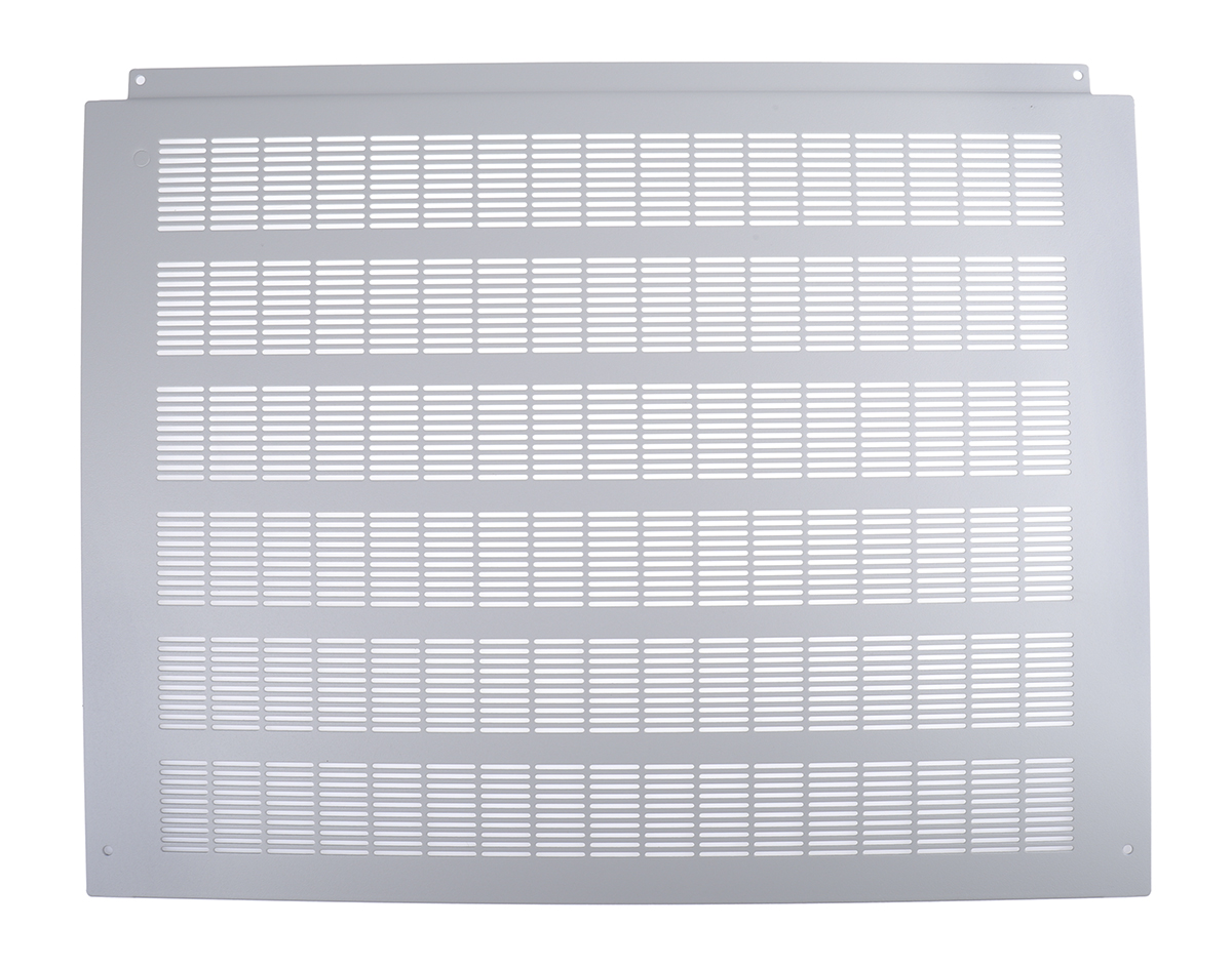 665-7703 RS PRO Grey Steel Ventilated Top Cover 423 mm 350mm