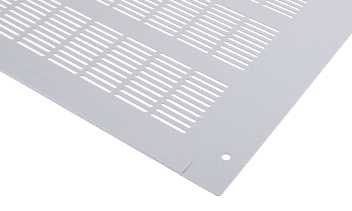 665-7703 RS PRO Grey Steel Ventilated Top Cover 423 mm 350mm