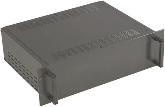 RS PRO, 3 U 19 in Rack Mount Case PF-19 Ventilated 335 mm, 482.6 mm 132.6 mm