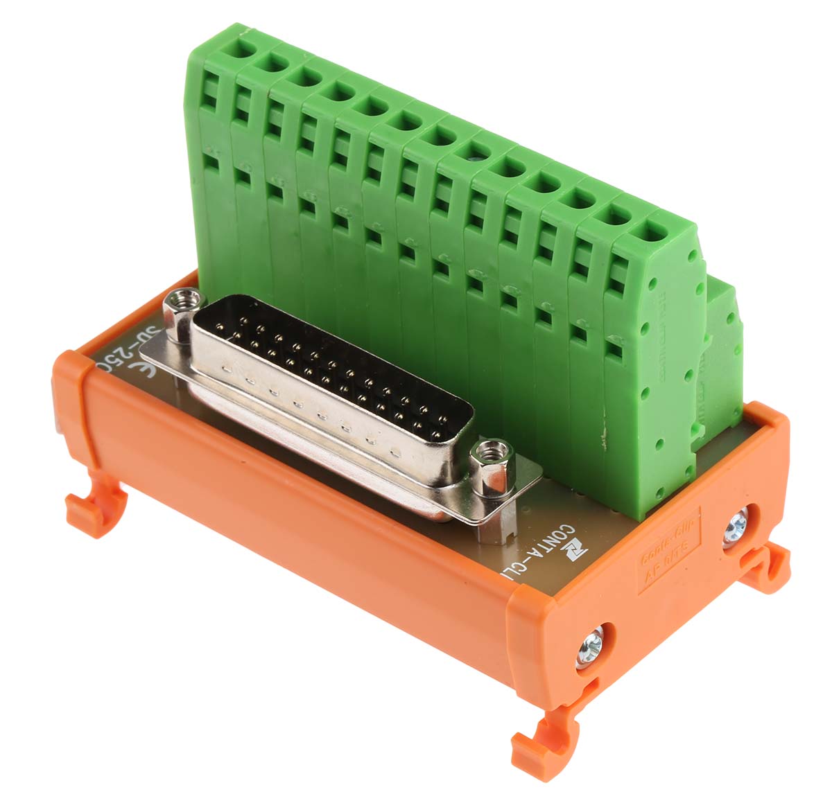 665-9702 RS PRO 25-Contact Male Interface Module, D-Sub Connector, DIN Rail, 1.5A