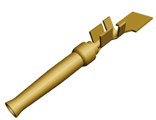 TE Connectivity, AMPLIMITE HDP-20 Series, size 20 Female Crimp D-Sub Connector Contact, Gold over Nickel Signal 20 AWG