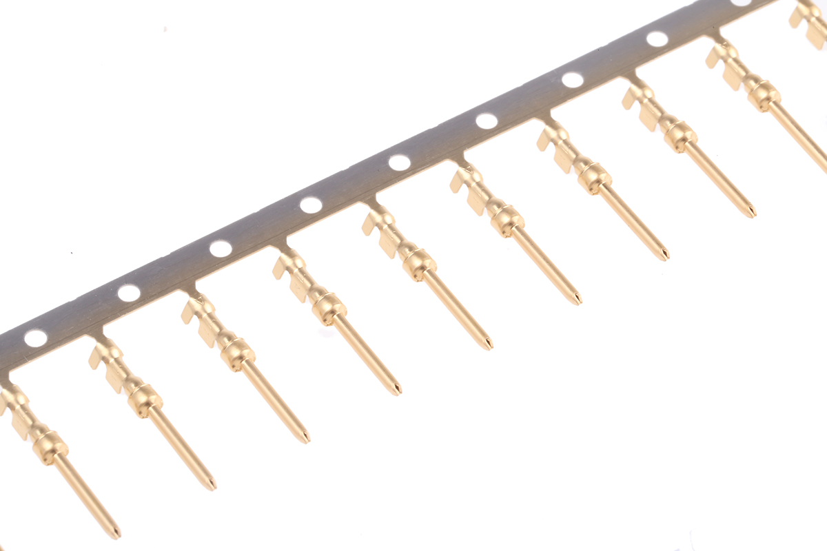 TE Connectivity, AMPLIMITE HDP-20 Series, size 20 Male Crimp D-Sub Connector Contact, Gold over Nickel Signal 24 AWG