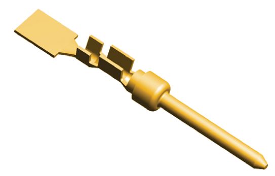 TE Connectivity, AMPLIMITE HDP-20 Series, size 20 Male Crimp D-Sub Connector Contact, Gold over Nickel Signal 20 AWG