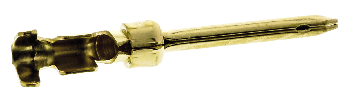 TE Connectivity, AMPLIMITE HDP-20 Series, size 20 Male Crimp D-Sub Connector Contact, Gold over Nickel Signal 24 AWG