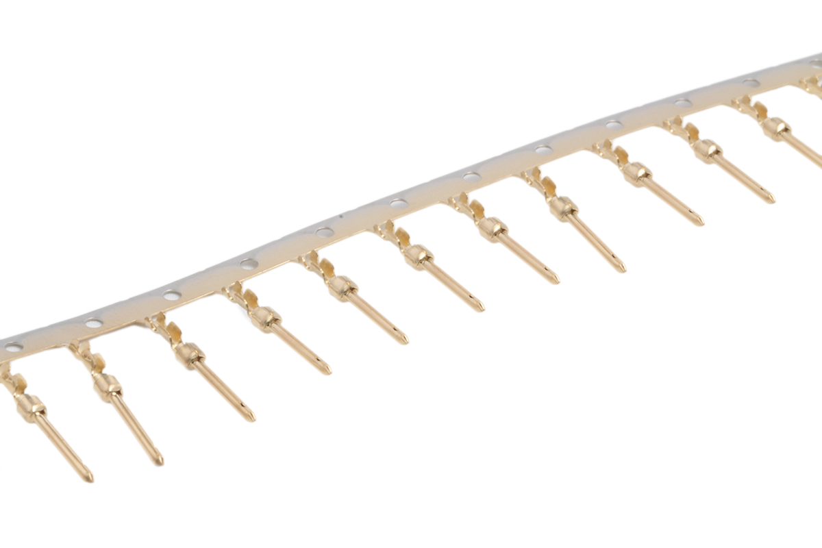 TE Connectivity, AMPLIMITE HDP-20 Series, size 20 Male Crimp D-Sub Connector Contact, Gold over Nickel Pin 24 AWG