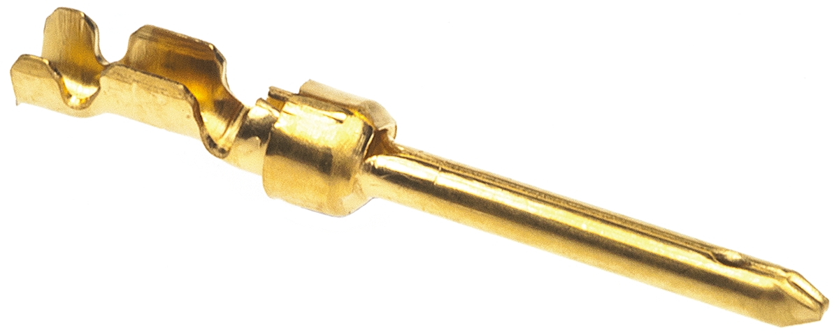 TE Connectivity, AMPLIMITE HDP-20 Series, size 20 Male Crimp D-Sub Connector Contact, Gold Signal 24 AWG