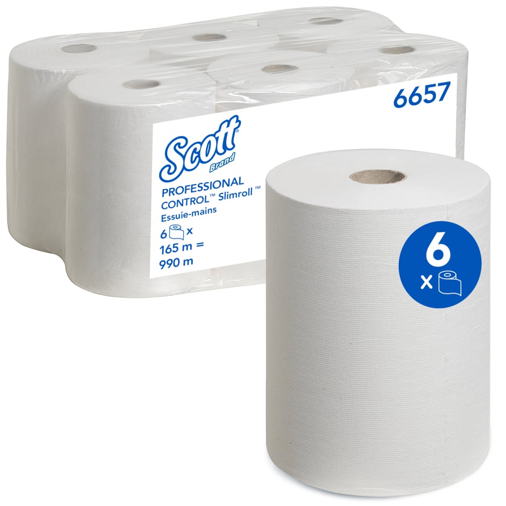 SCOTT Scott Roll Hand Towels, 198 x 1650000 mm, 1 Ply, 990 Sheets