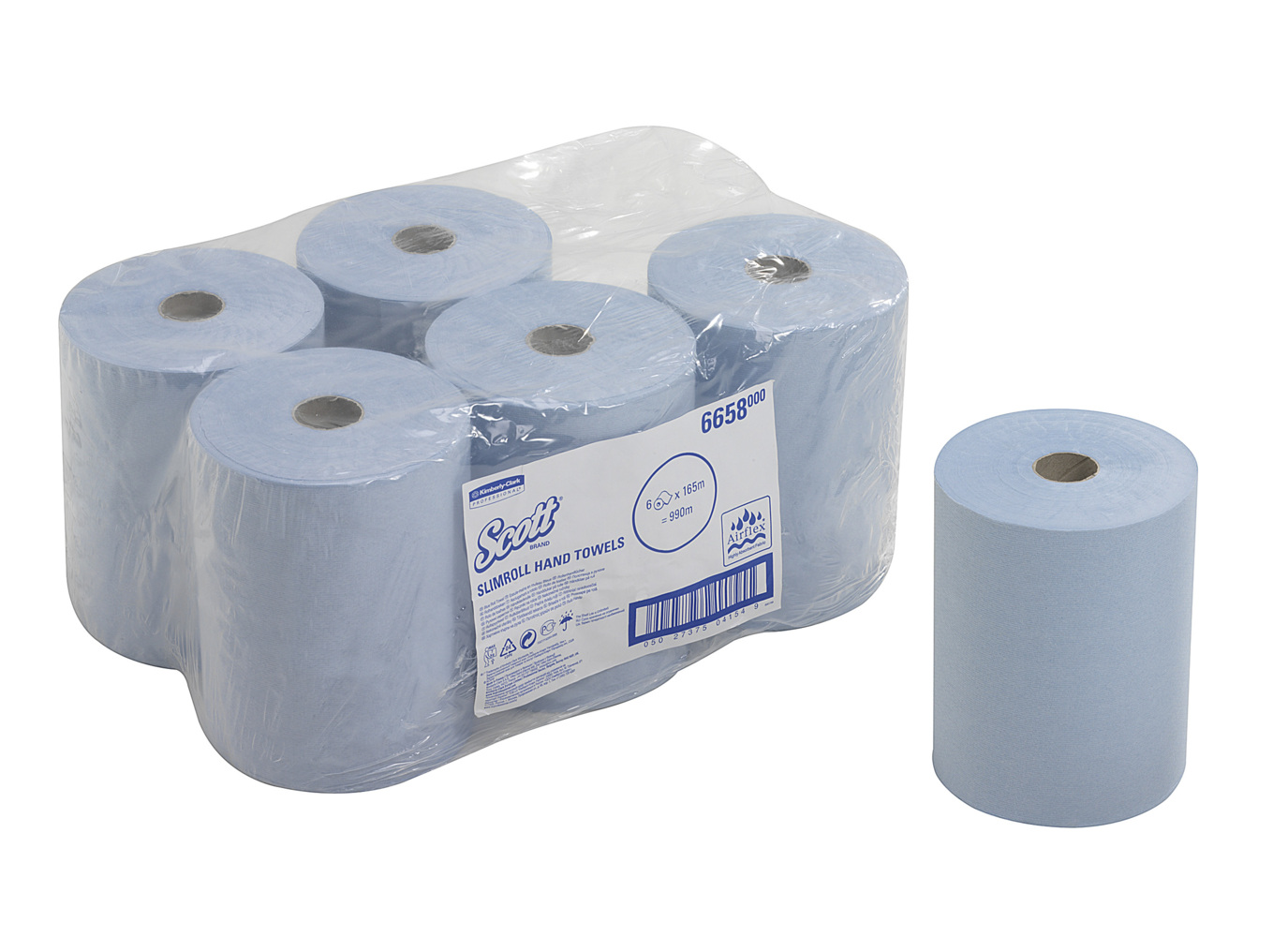 6658 SCOTT Scott® Slimroll™ () Roll Hand Towels, 1650000 x 150 mm, 1 Ply, 990 Sheets