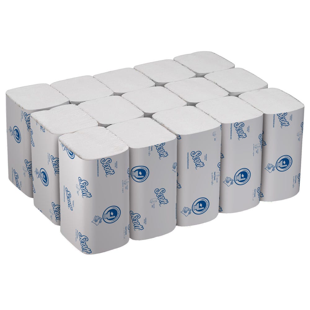 6659 SCOTT Scott® Control™ () Folded Hand Towels, 212 x 106 mm, 1 Ply, 3180 Sheets