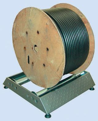 RS PRO Cable Drum Roller 50 m (L) x in Aluminium, Steel Cable Drum Roller, 1