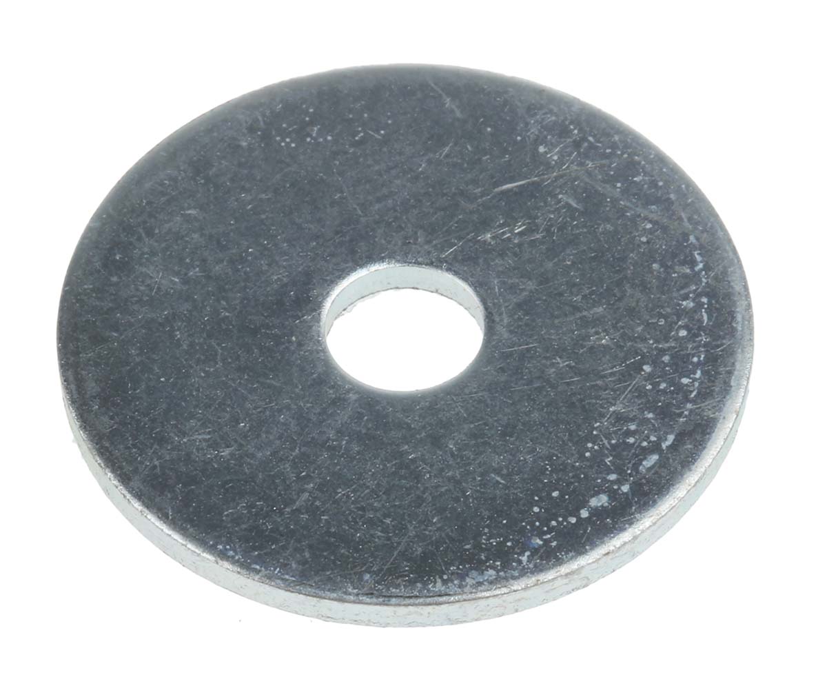 RS PRO Steel Bright Zinc Washers, M5