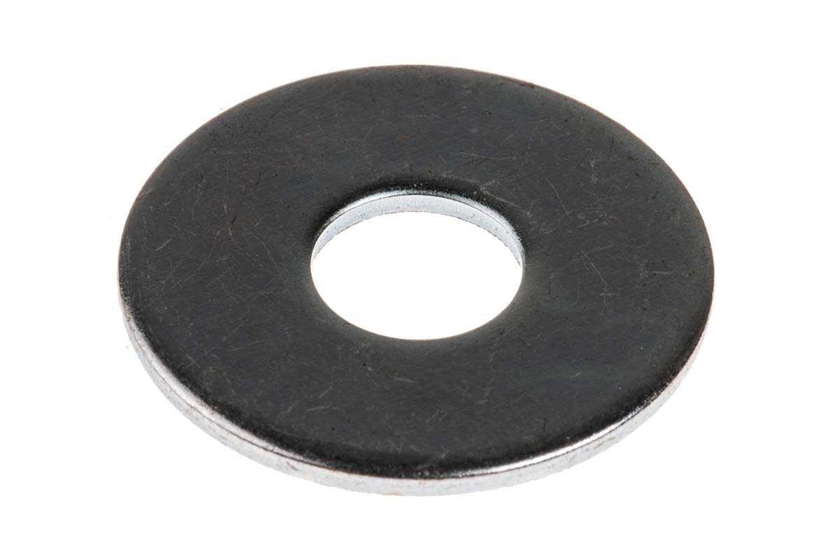 RS PRO Steel Bright Zinc Washers, M8