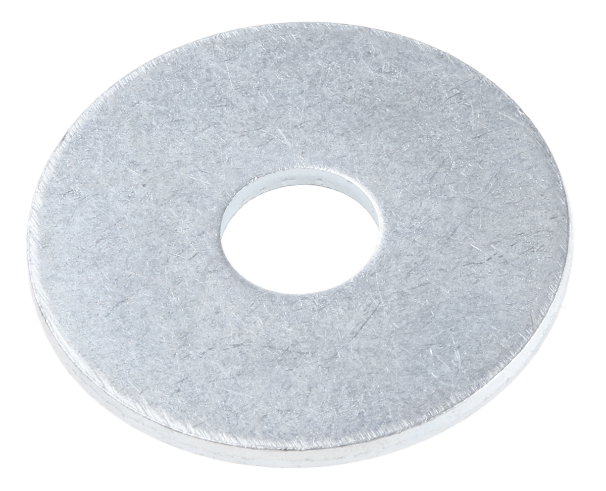 RS PRO Steel Bright Zinc Washers, M8